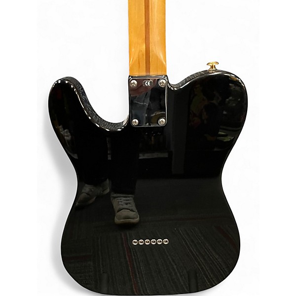 Used 2001 Fender Deluxe Nashville Telecaster Black and Gold Solid Body Electric Guitar