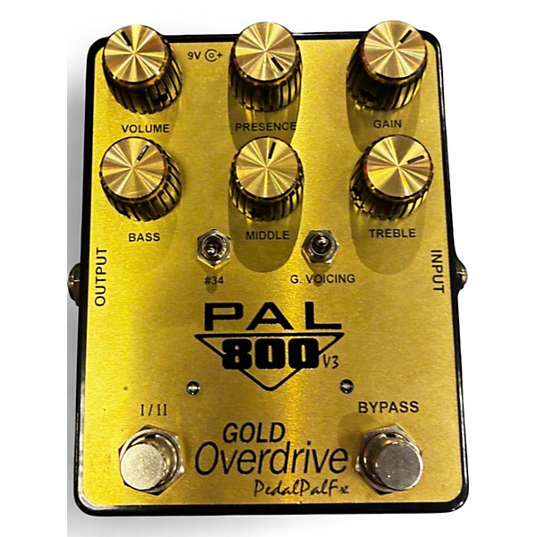 Used Pedal Pal Fx Pal 800 Gold Overdrive V3 Effect Pedal