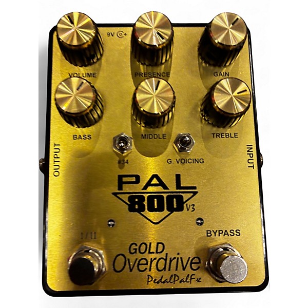 Used Pedal Pal Fx Pal 800 Gold Overdrive V3 Effect Pedal