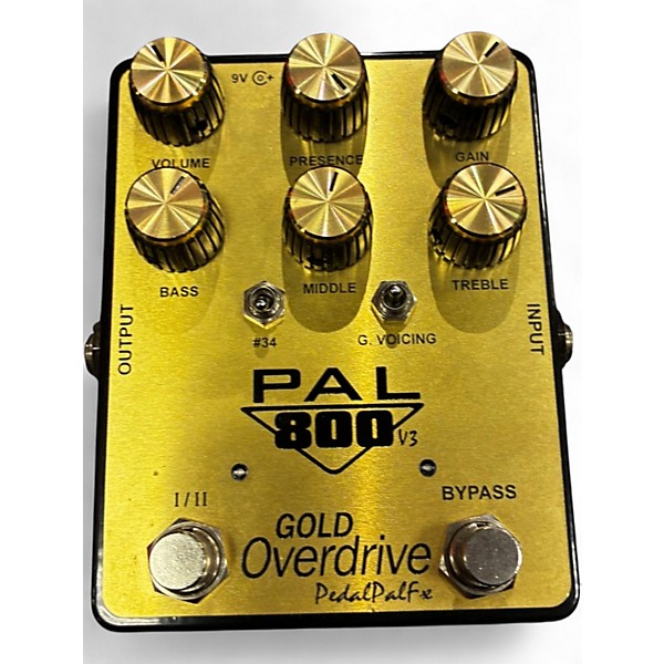 Used Pedal Pal Fx Pal 800 Gold Overdrive V3 Effect Pedal