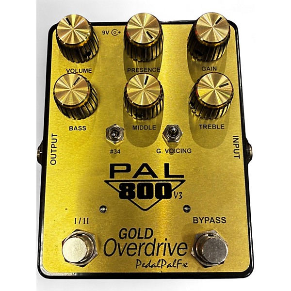 Used Pedal Pal Fx Pal 800 Gold Overdrive V3 Effect Pedal