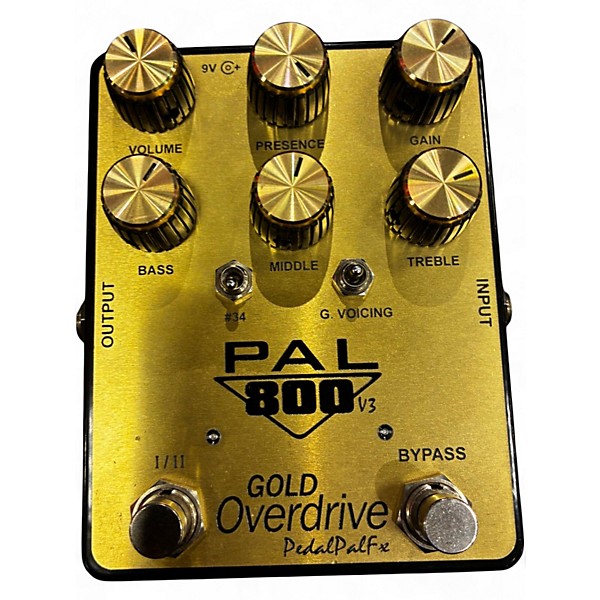 Used Pedal Pal Fx Pal 800 Gold Overdrive V3 Effect Pedal