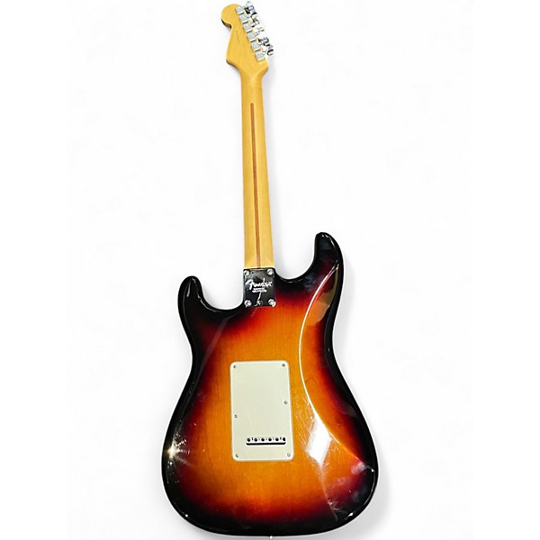 Used 2015 Fender American Standard Stratocaster 3 Tone Sunburst Solid Body Electric Guitar