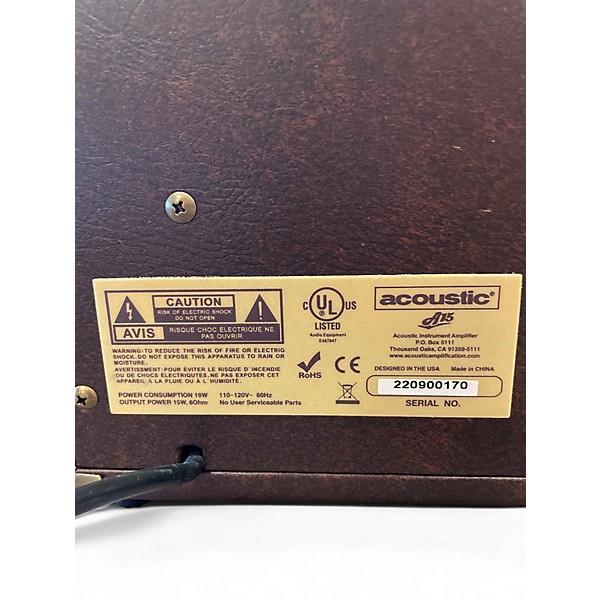 Used Acoustic A15 15W 1x6.5 Acoustic Guitar Combo Amp