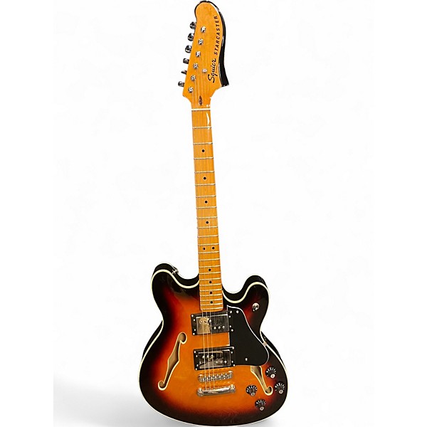 Used Squier Classic Vibe Starcaster 3 Color Sunburst Hollow Body Electric Guitar