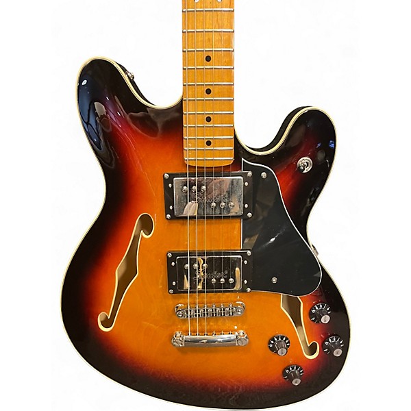 Used Squier Classic Vibe Starcaster 3 Color Sunburst Hollow Body Electric Guitar