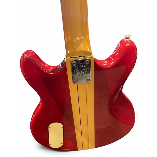 Used Vantage VS600B Candy Apple Red Electric Bass Guitar