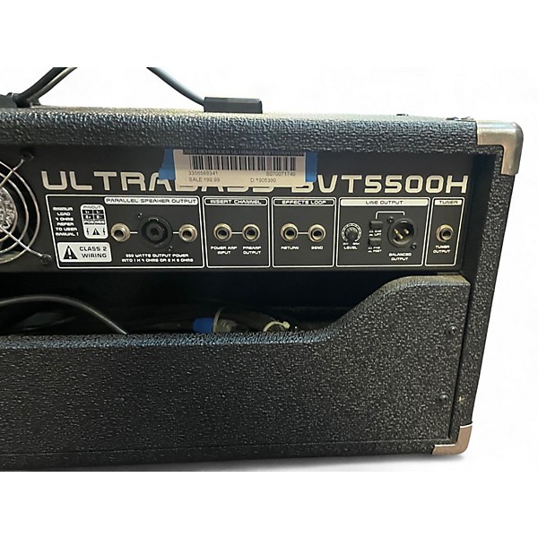 Used Behringer Ultrabass BVT5500H 550W Bass Amp Head