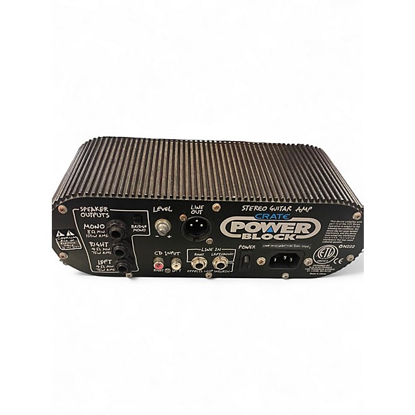 Used Crate Power Block Solid State Guitar Amp Head