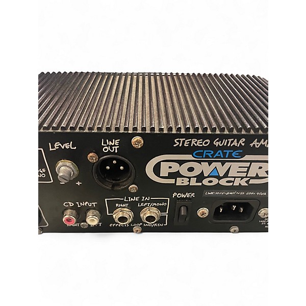 Used Crate Power Block Solid State Guitar Amp Head
