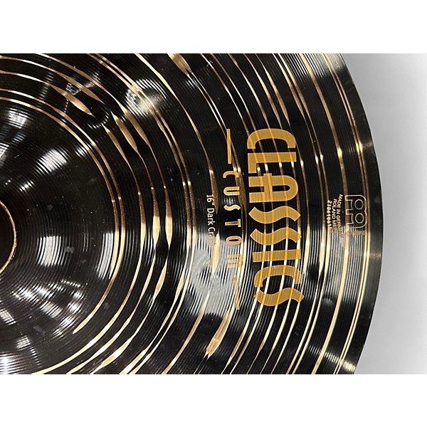 Used MEINL 16in Classic Custom Dark Crash Cymbal