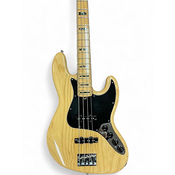 Used Fender American Deluxe Jazz Bass Natural Electric Bass Guitar