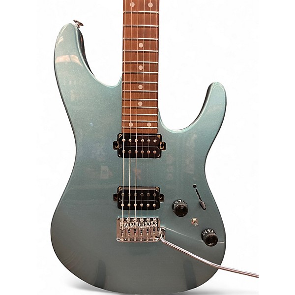 Used Ibanez AZ24S2 Metallic Light Blue Solid Body Electric Guitar