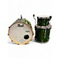 Used Pearl 3 Piece professional series Trans Green Drum Kit thumbnail