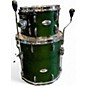 Used Pearl 3 Piece professional series Trans Green Drum Kit