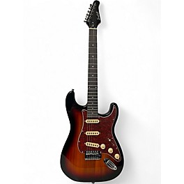 Used Sawtooth strat style 2 Color Sunburst Solid Body Electric Guitar