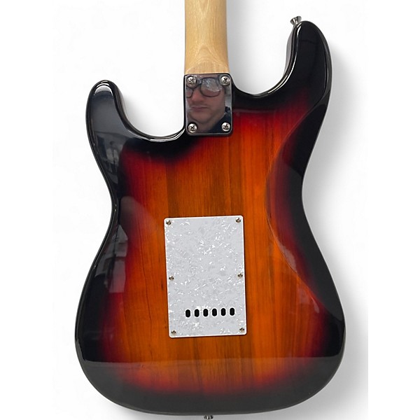 Used Sawtooth strat style 2 Color Sunburst Solid Body Electric Guitar