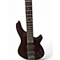 Used Schecter Guitar Research Omen 5 String Walnut Electric Bass Guitar