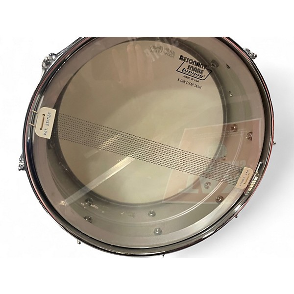 Used Ludwig 5X14 Acrolite Snare Metallic Silver Drum