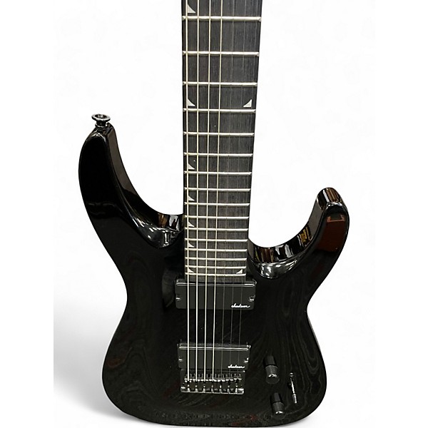 Used Jackson JS22-7 Dinky 7 String Black Solid Body Electric Guitar