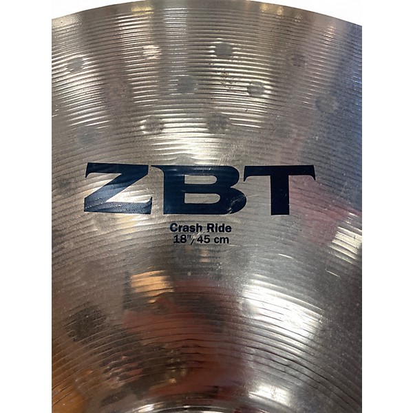 Used Zildjian 18in ZBT Crash Ride Cymbal