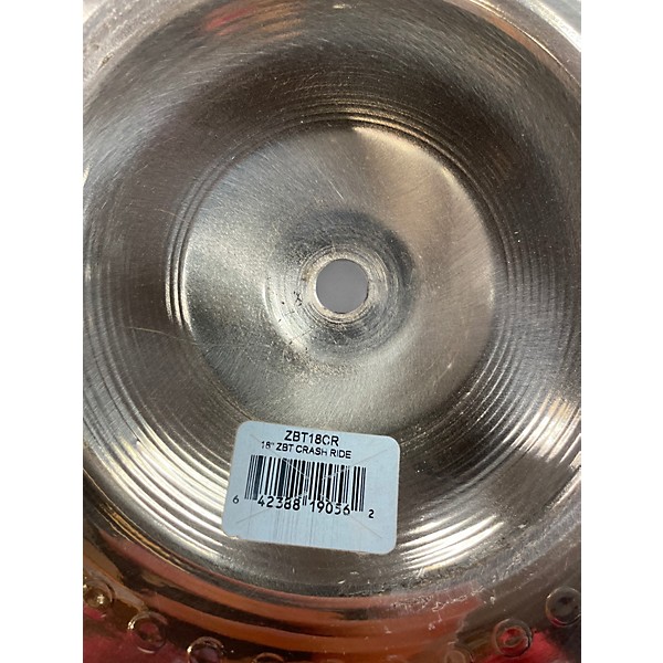 Used Zildjian 18in ZBT Crash Ride Cymbal