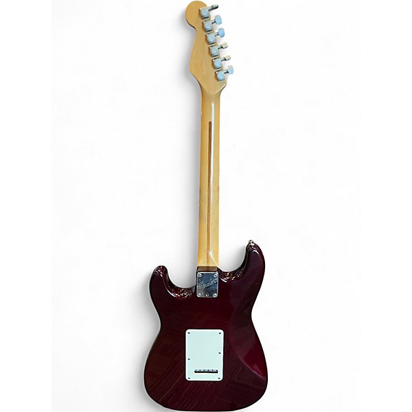 Used 1993 Fender Standard Stratocaster Plus Wine Red Solid Body Electric Guitar