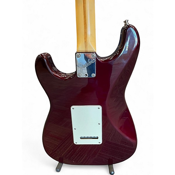 Used 1993 Fender Standard Stratocaster Plus Wine Red Solid Body Electric Guitar