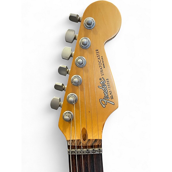 Used 1993 Fender Standard Stratocaster Plus Wine Red Solid Body Electric Guitar