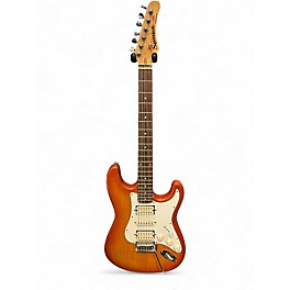 Used Greg Bennett Design by Samick S-type HSH Honey Burst Solid Body Electric Guitar
