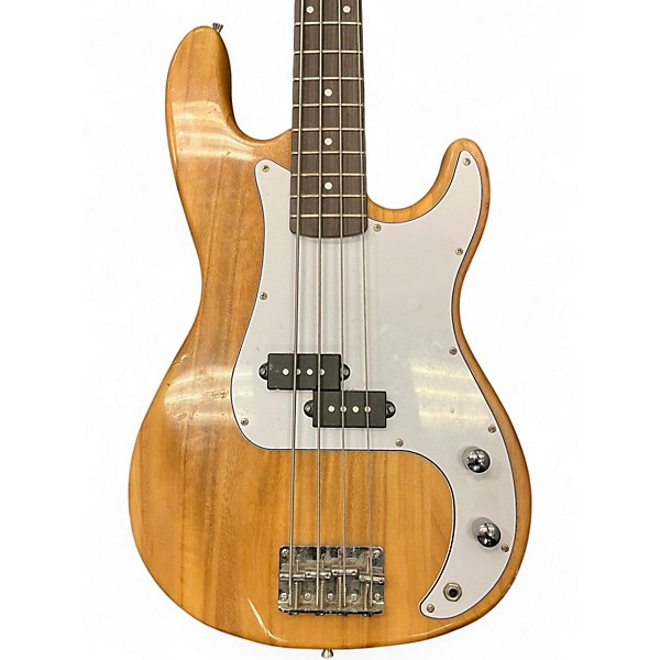 Used Glarry P Bass Natural Electric Bass Guitar
