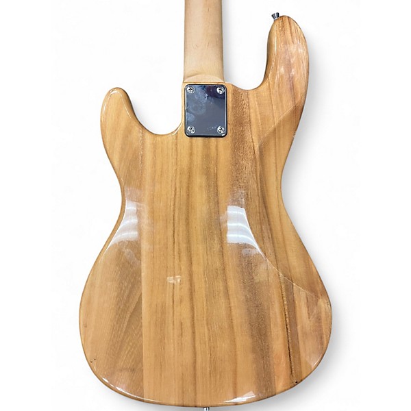 Used Glarry P Bass Natural Electric Bass Guitar