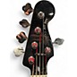 Used Squier Deluxe Jazz Bass Active V 5 String Black Electric Bass Guitar