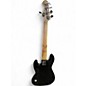 Used Squier Deluxe Jazz Bass Active V 5 String Black Electric Bass Guitar