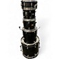 Used Pearl 5 Piece Forum Black Black Drum Kit thumbnail