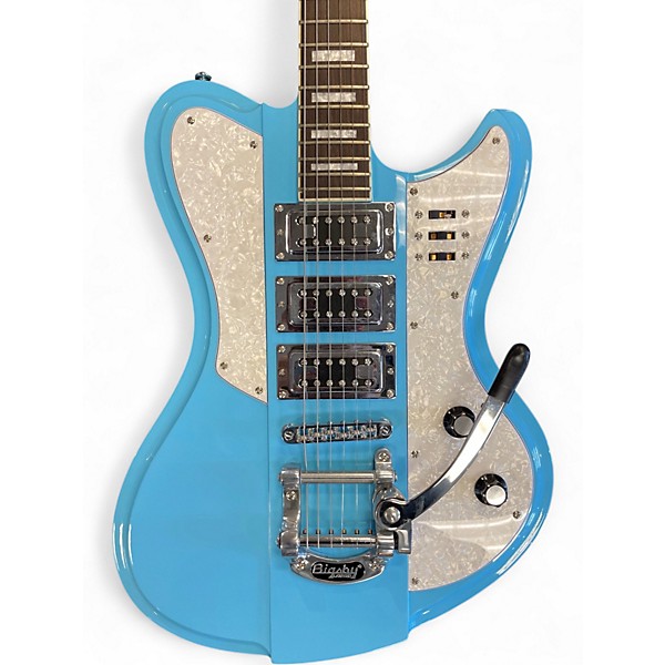 Used Schecter Guitar Research Ultra III Cerulean Blue Solid Body Electric Guitar