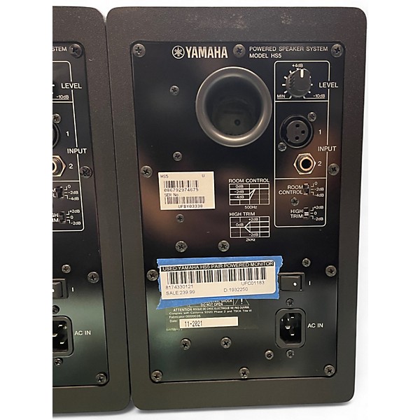 Used Yamaha HS5 Pair Powered Monitor