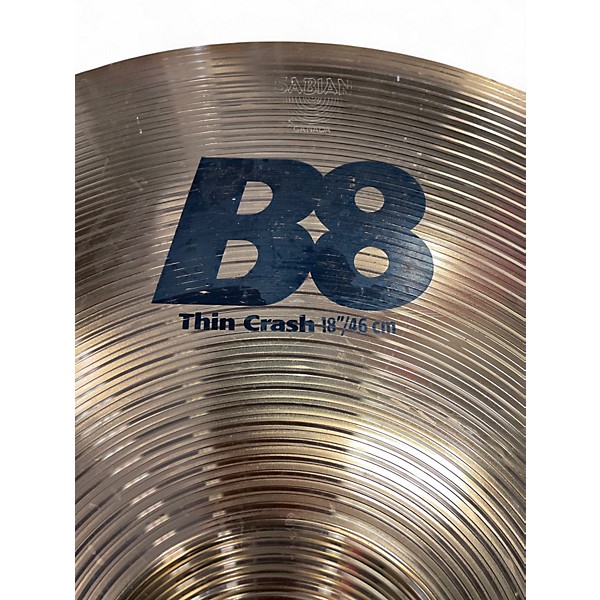 Used SABIAN 18in B8 Thin Crash Cymbal