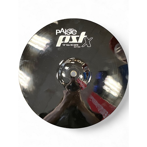 Used Paiste 12in DJS 45S HI HAT PAIR Cymbal