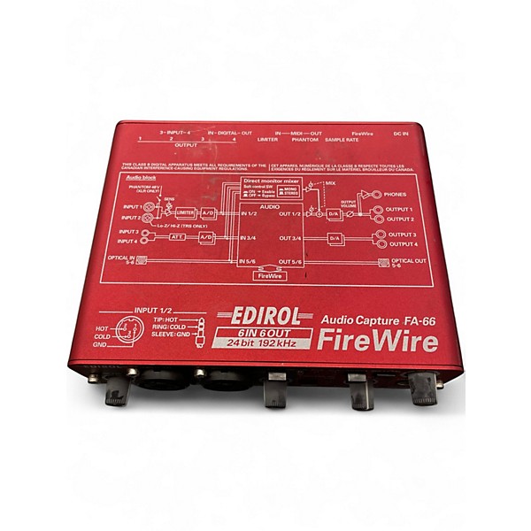 Used Roland EDIROL FIREWIRE FA-66 Audio Interface