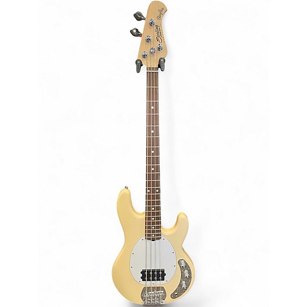 Used Sterling by Music Man Sub 4 Cream Electric Bass Guitar
