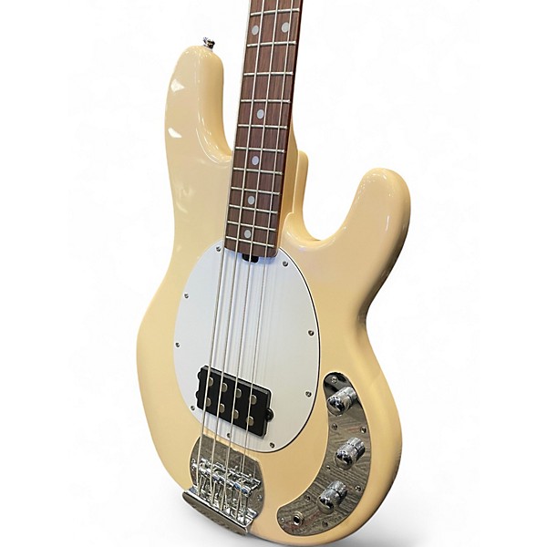 Used Sterling by Music Man Sub 4 Cream Electric Bass Guitar