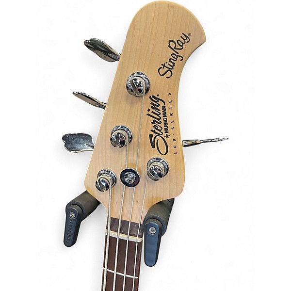 Used Sterling by Music Man Sub 4 Cream Electric Bass Guitar