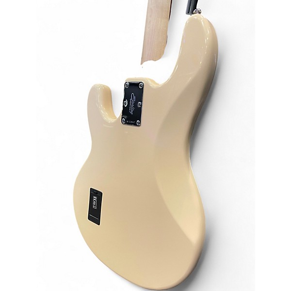 Used Sterling by Music Man Sub 4 Cream Electric Bass Guitar