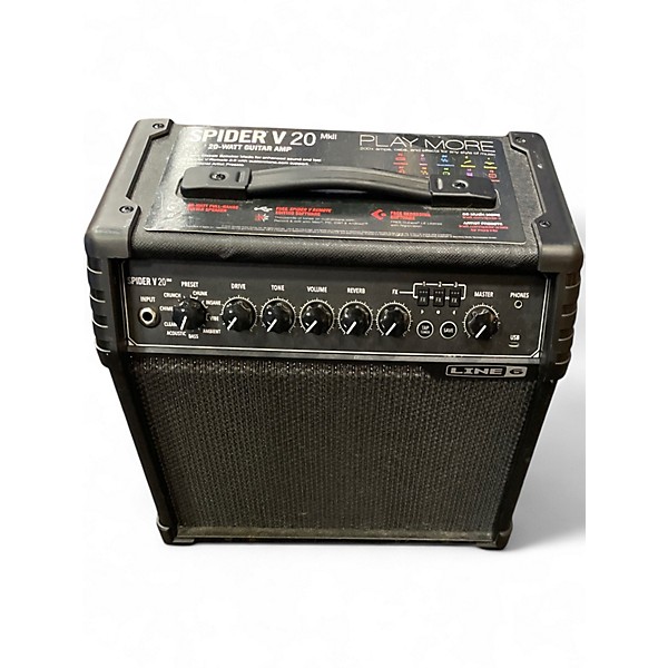 Used Line 6 Spider V 20 MkII 20w 1x8 Guitar Combo Amp