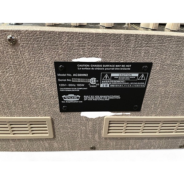 Used VOX Hand-wired AC30HW2 2x12 30W Blonde Tube Guitar Combo Amp
