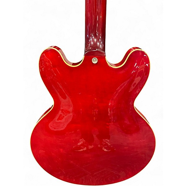 Used 1996 Epiphone riviera Cherry Hollow Body Electric Guitar