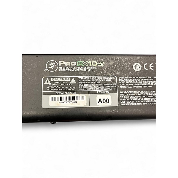 Used Mackie PROFX10V3 Powered Mixer