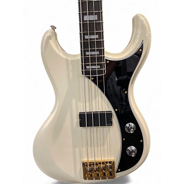 Used Dunable Guitars DE NARWHAL Olympic White Electric Bass Guitar