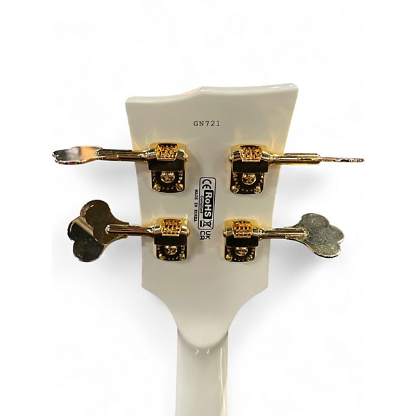 Used Dunable Guitars DE NARWHAL Olympic White Electric Bass Guitar